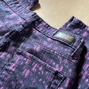 Black & Purple Levi’s Mid Rise Jeans “Rooftop”